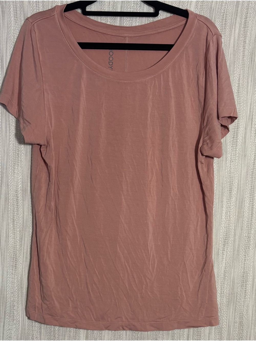 BOODY Short Sleeve Scoop Neck Tee - Dusty Rose